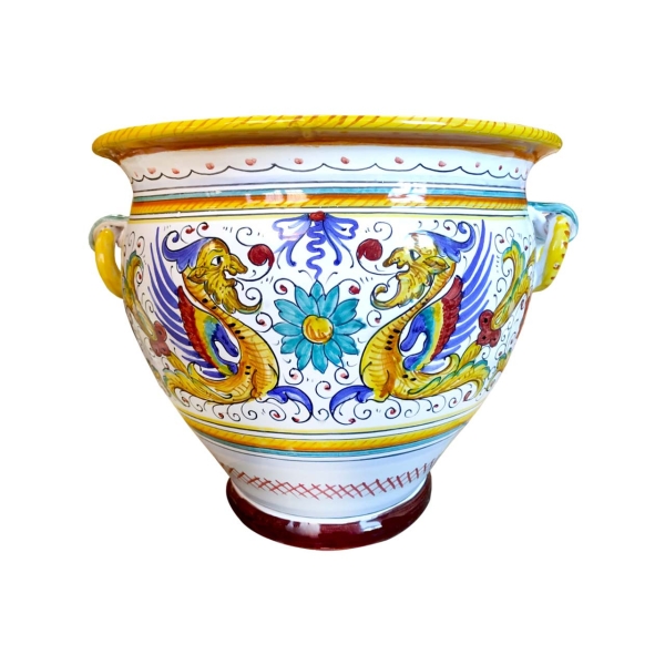 handbemalter Blumentopf